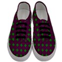 Bright Mod Pink Green Circle Pattern Men s Classic Low Top Sneakers View1