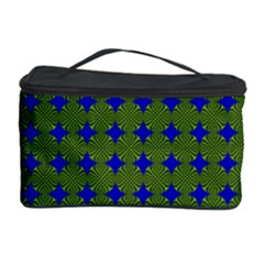 Mod Circles Green Blue Cosmetic Storage by BrightVibesDesign