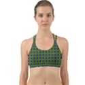 Mod Circles Green Blue Back Web Sports Bra View1