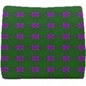 Mod Green Purple Circles Pattern Seat Cushion View1