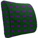 Mod Green Purple Circles Pattern Seat Cushion View2