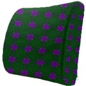 Mod Green Purple Circles Pattern Seat Cushion View3