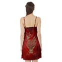 Wonderful Decorative Heart In Gold And Red Satin Night Slip View2