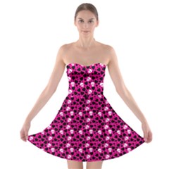 Love And Skulls Pink Strapless Bra Top Dress by awesomeangeye