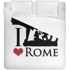 I Love Rome Graphic Icon Duvet Cover (king Size) by dflcprints