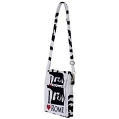 I Love Rome Graphic Icon Multi Function Travel Bag by dflcprints