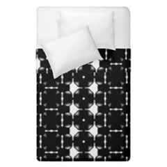 Black And White Pattern Duvet Cover Double Side (single Size) by Simbadda