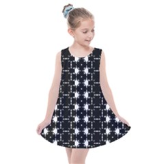 Black And White Pattern Kids  Summer Dress