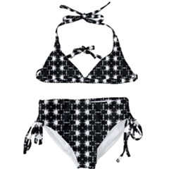 Black And White Pattern Kids  Classic Bikini Set