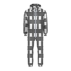 Seamless Stripe Pattern Lines Hooded Jumpsuit (kids) by Simbadda