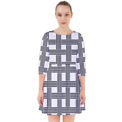 Seamless Stripe Pattern Lines Smock Dress by Simbadda