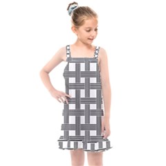 Seamless Stripe Pattern Lines Kids  Overall Dress