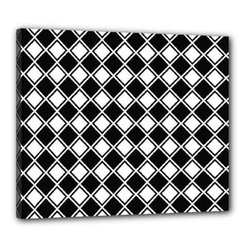 Square Diagonal Pattern Seamless Canvas 24  x 20  (Stretched)