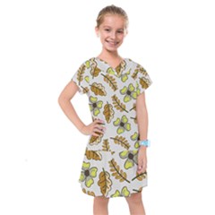 Design Decoration Decor Pattern Kids  Drop Waist Dress by Simbadda