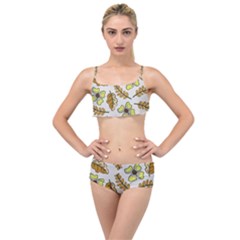 Design Decoration Decor Pattern Layered Top Bikini Set by Simbadda