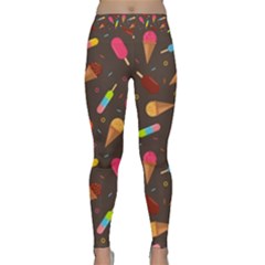 Ice Cream Pattern Seamless Classic Yoga Leggings