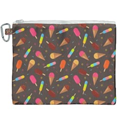 Ice Cream Pattern Seamless Canvas Cosmetic Bag (XXXL)