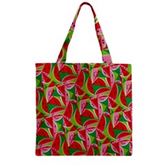 Melon Zipper Grocery Tote Bag by awesomeangeye