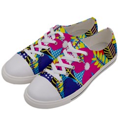 Design Decoration Decor Floral Pattern Women s Low Top Canvas Sneakers by Simbadda