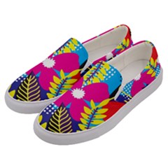 Design Decoration Decor Floral Pattern Men s Canvas Slip Ons by Simbadda