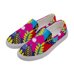 Design Decoration Decor Floral Pattern Women s Canvas Slip Ons by Simbadda