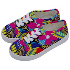 Design Decoration Decor Floral Pattern Kids  Classic Low Top Sneakers by Simbadda