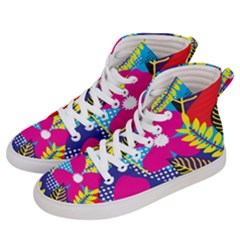 Design Decoration Decor Floral Pattern Women s Hi-top Skate Sneakers by Simbadda