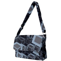 Cube Fantasy Square Shape Full Print Messenger Bag