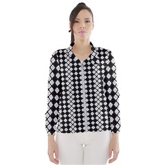 Black And White Texture Windbreaker (women) by Simbadda