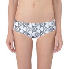 Black And White Pattern Classic Bikini Bottoms by Simbadda