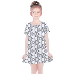 Black And White Pattern Kids  Simple Cotton Dress by Simbadda