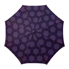 Hexagon Grid Geometric Hexagonal Golf Umbrellas