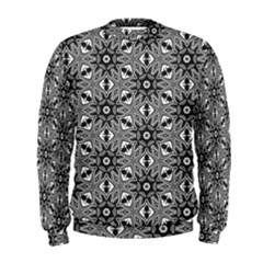 Black And White Pattern Men s Sweatshirt by Simbadda