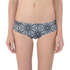 Black And White Pattern Classic Bikini Bottoms by Simbadda