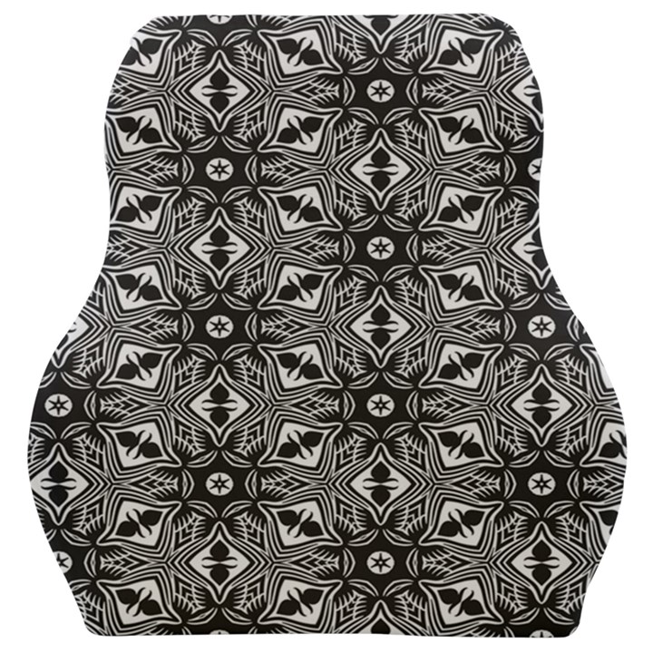 Black And White Pattern Car Seat Velour Cushion 