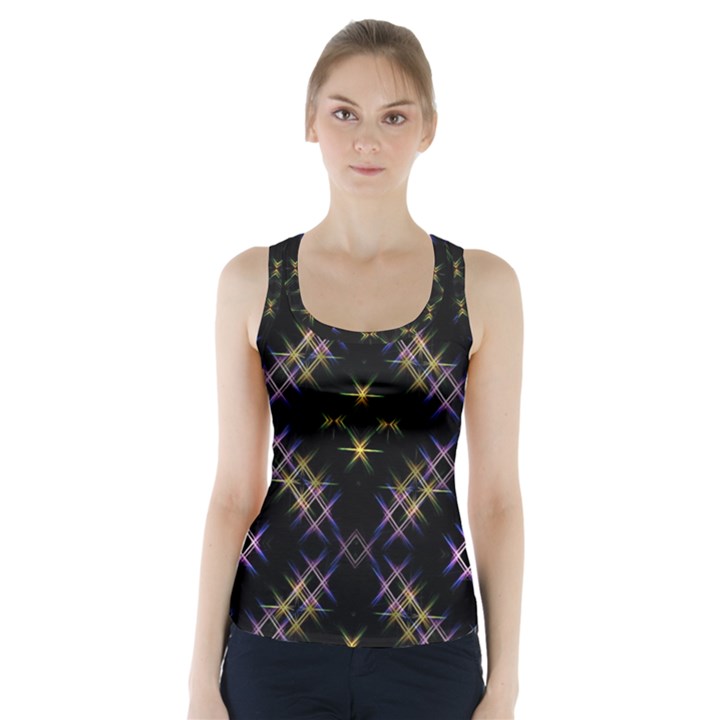 Seamless Background Abstract Vector Racer Back Sports Top