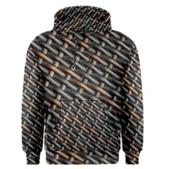 Rattan Wood Background Pattern Men s Pullover Hoodie by Simbadda