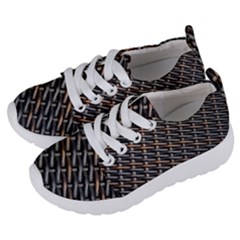 Rattan Wood Background Pattern Kids  Lightweight Sports Shoes by Simbadda