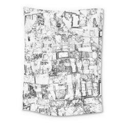 Black And White Background Wallpaper Pattern Medium Tapestry