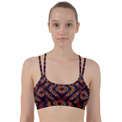 Kaleidoscope Art Pattern Ornament Line Them Up Sports Bra