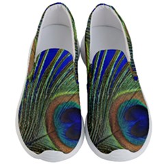 Peacock Feather Macro Peacock Bird Men s Lightweight Slip Ons