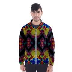 Kaleidoscope Art Pattern Ornament Windbreaker (men)