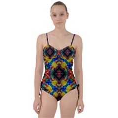 Kaleidoscope Art Pattern Ornament Sweetheart Tankini Set by Simbadda