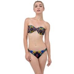 Kaleidoscope Art Pattern Ornament Classic Bandeau Bikini Set