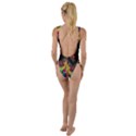 Kaleidoscope Art Pattern Ornament High Leg Strappy Swimsuit View2