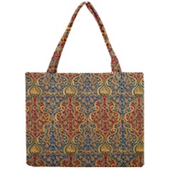 Wall Texture Pattern Carved Wood Mini Tote Bag by Simbadda