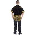 Black Vintage Background With Golden swirls By FlipStylez Designs  Men s Short Sleeve Shirt View2