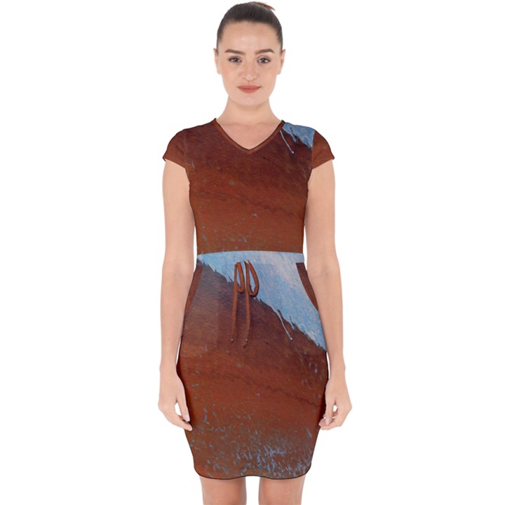 ACID RAIN Capsleeve Drawstring Dress 