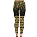 Black Vintage Background With Golden swirls By FlipStylez Designs  Inside Out Leggings View2