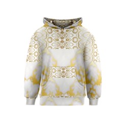 Ivory Marble  In Gold By Flipstylez Designs Kids  Pullover Hoodie